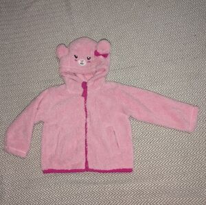 Wonderkids Fuzzy Pink Hoodie with Ears